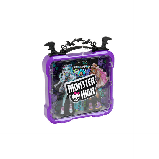 Display case for 4 dolls with hair accessories