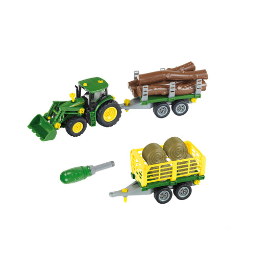 Tractor, 2 in 1 wood and hay wagon