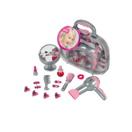 Hairdressing case with hairdryer