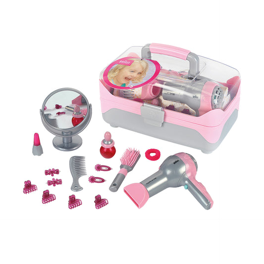 Hairdressing case with hairdryer