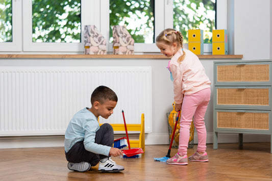 Mop with sweeping set, 4-piece