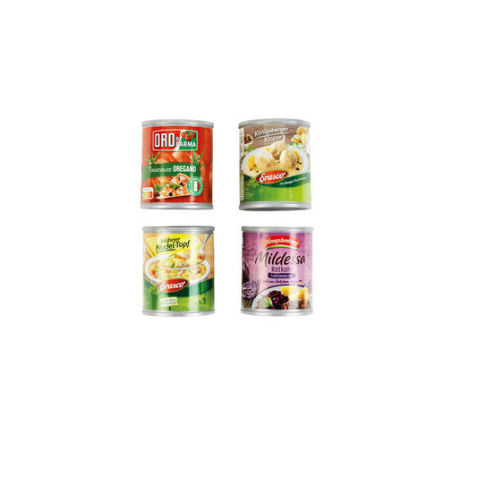 Canning set with products DE