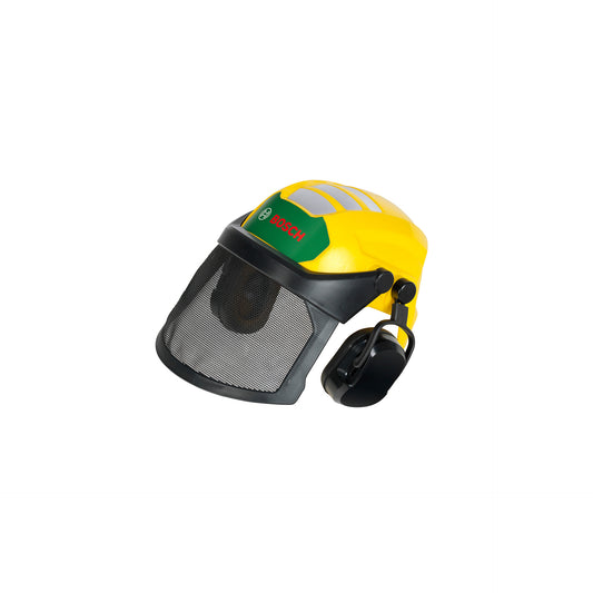 Forest worker helmet with visor