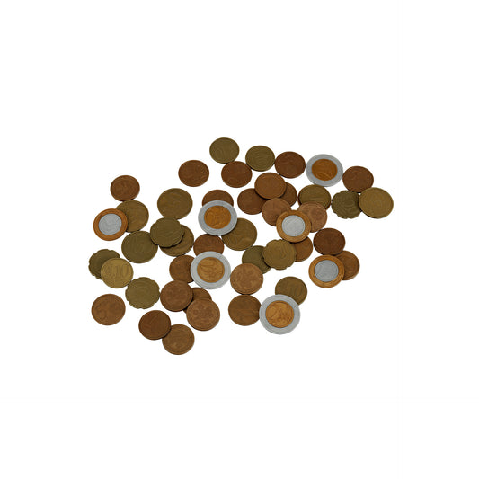 Play money "Euro" coins, 50 pieces