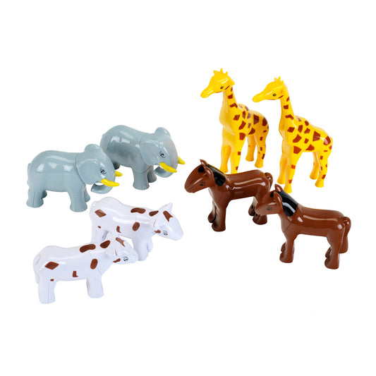 Magnetic animal puzzle with 8 animals