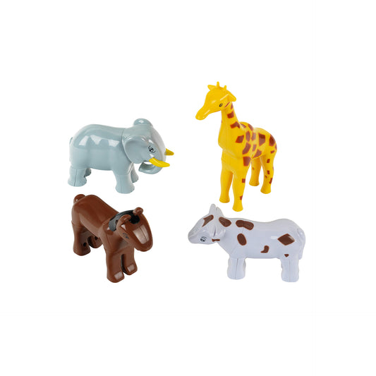 Magnetic animal puzzle with 4 animals