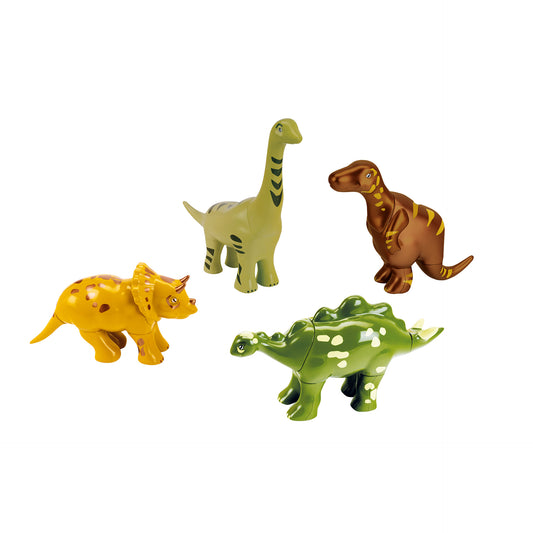 Magnetic dinosaur puzzle with 4 dinosaurs