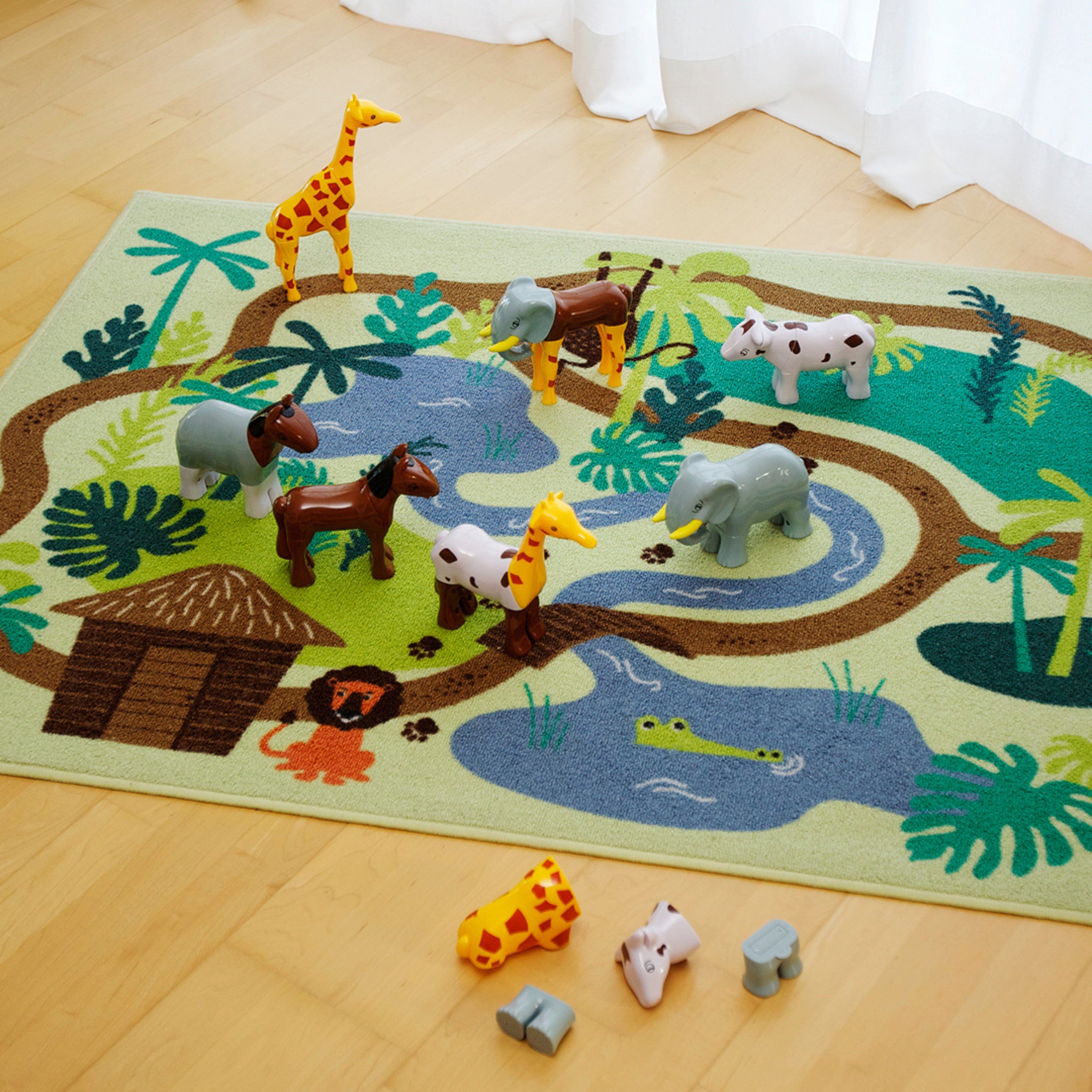 Magnettierpuzzle, 4 Tiere