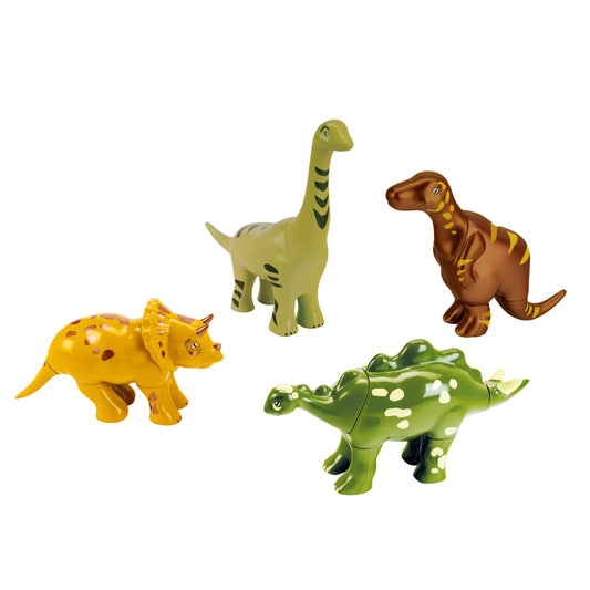 Magnet-Dino-Puzzle mit 4 Dinos