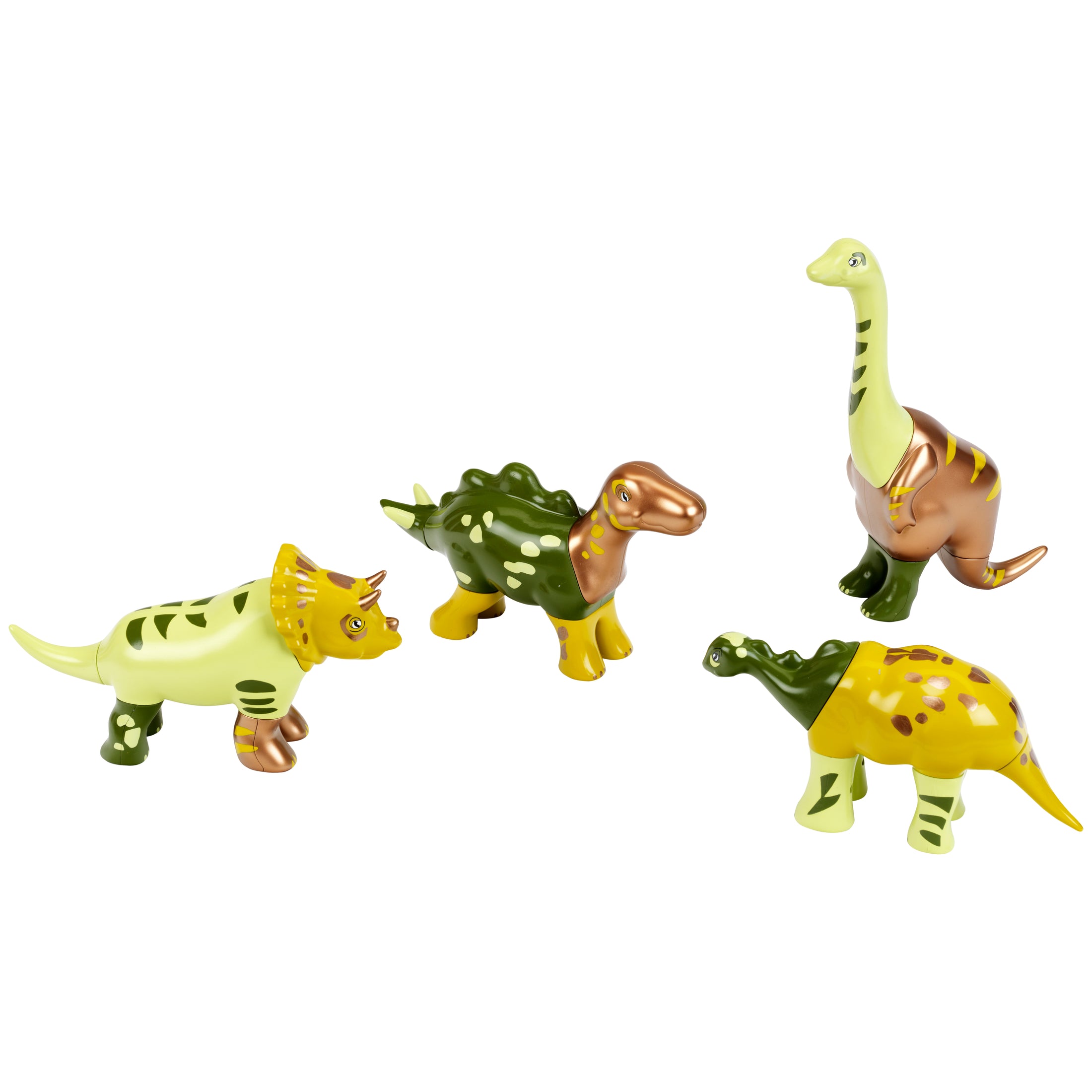Magnet-Dino-Puzzle mit 4 Dinos