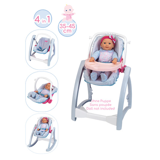 4 in 1 Puppenhochstuhl