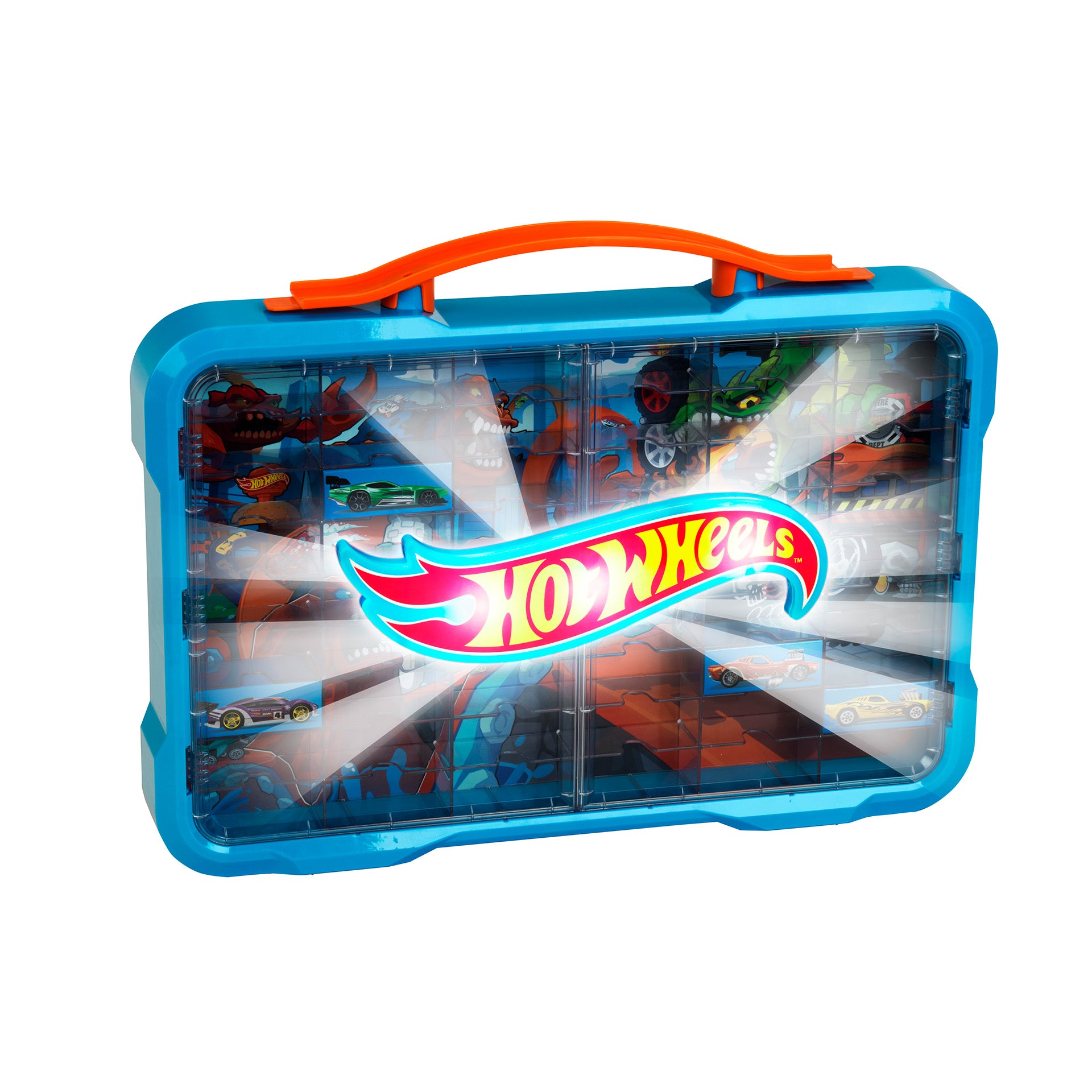 Lot Of Assorted Multicolor Monster Jam Trucks In A Hot Wheels Carrying Lot Of Assorted Multicolor Monster Jam Trucks In A Hot Wheels Carrying