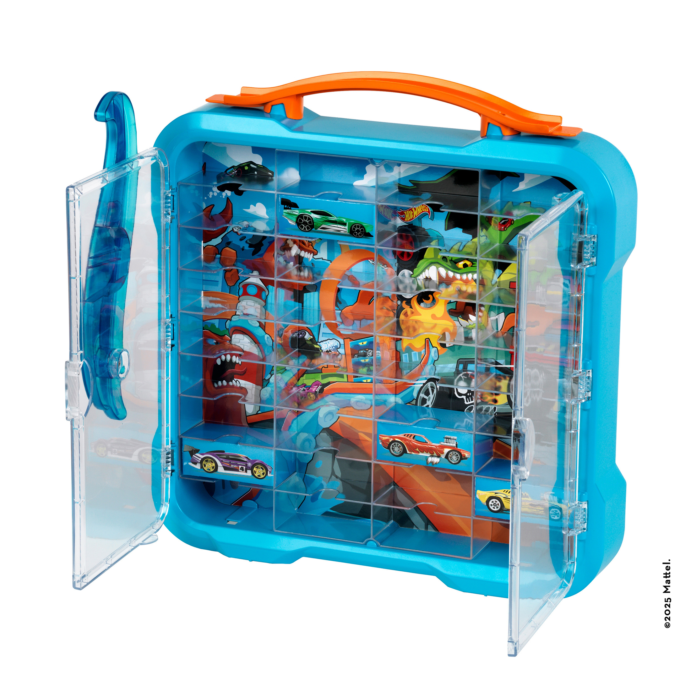 Sammelvitrine mit Licht für 36 Autos