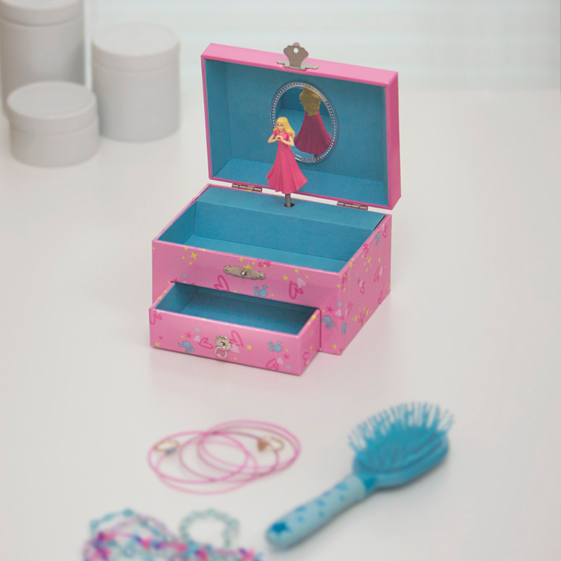 Musikalische Schmuckschatulle personalisiert mit Barbie