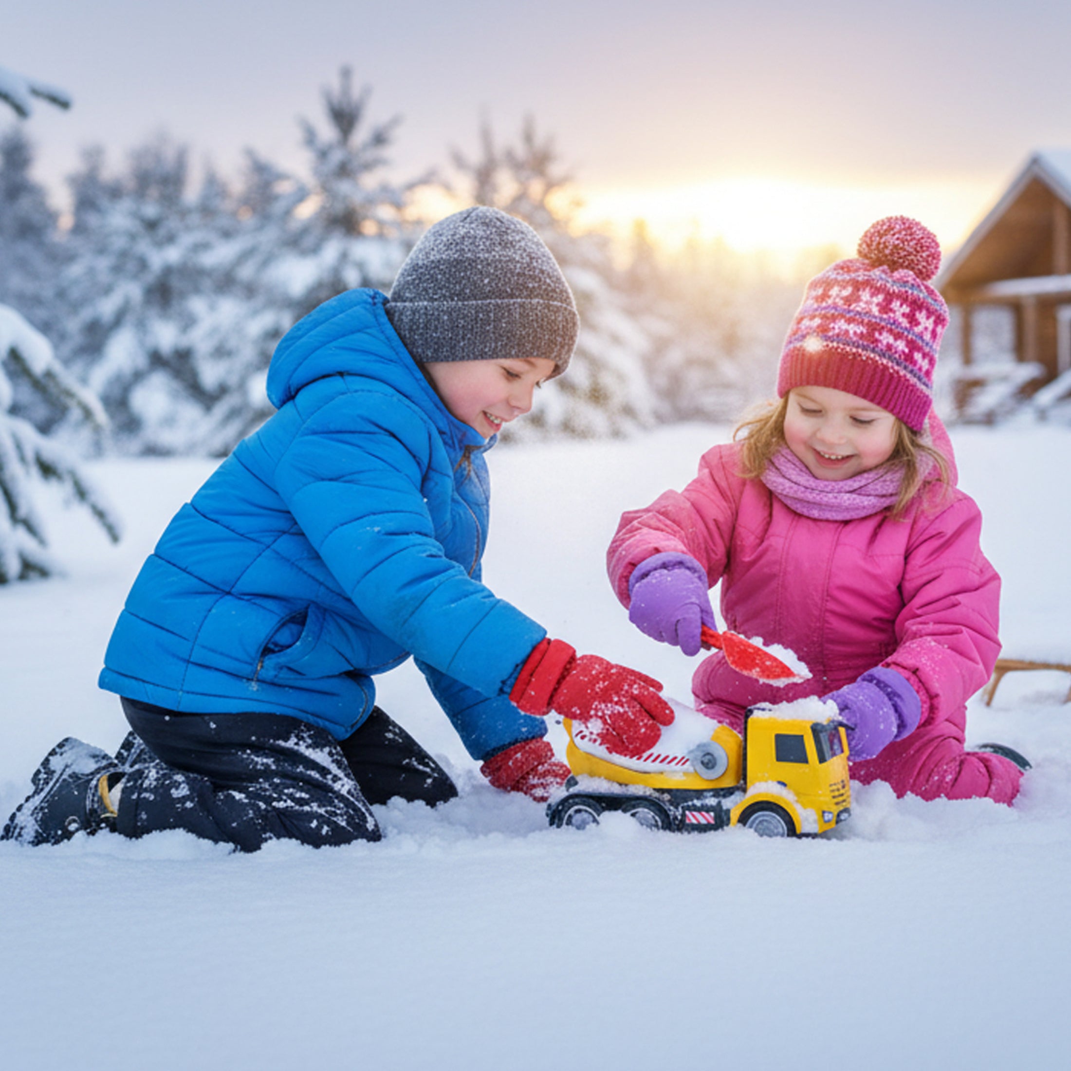 Arocs - Betonmischer, Sandfahrzeug, 1:24