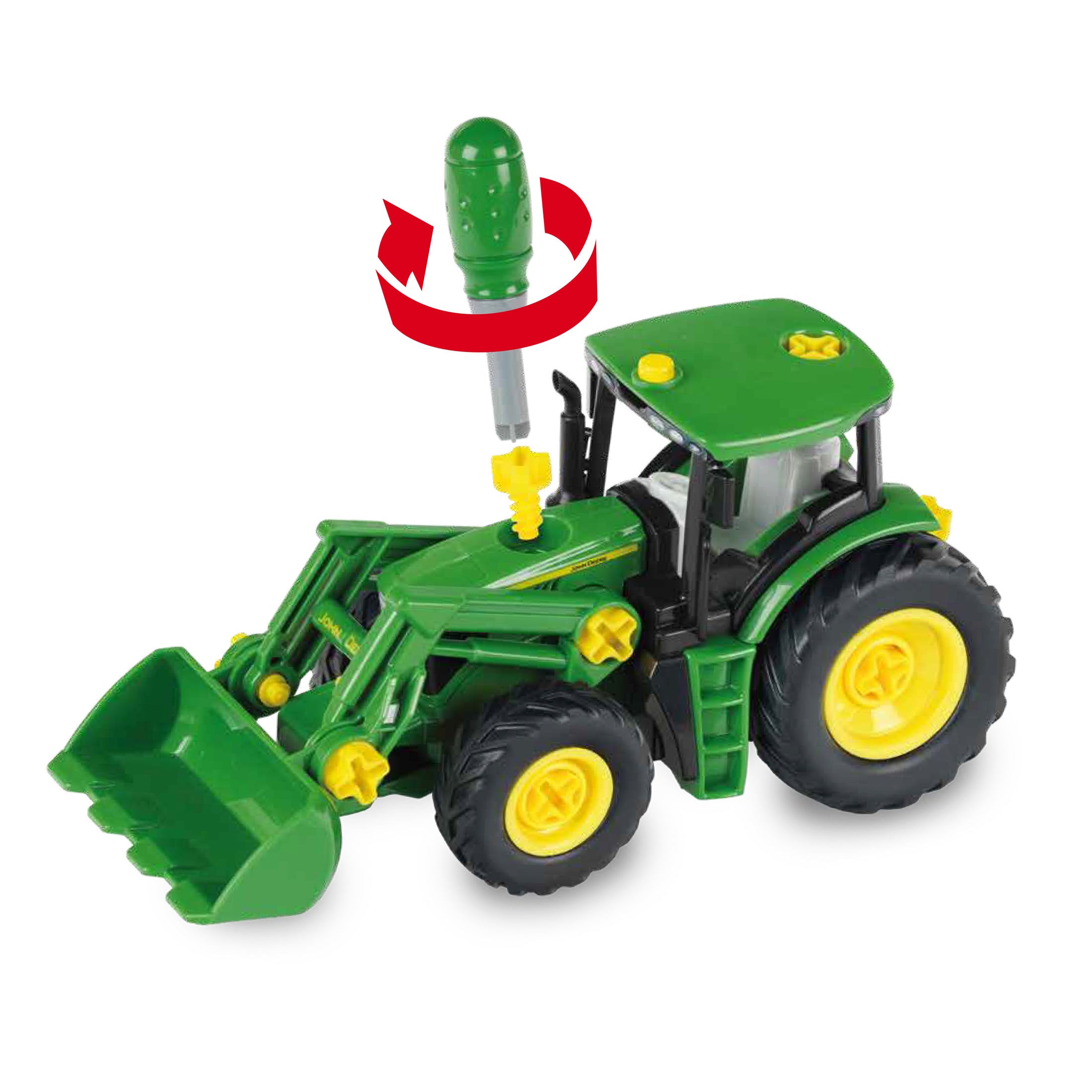 Traktor, 2 in 1 Holz- und Heuwagen