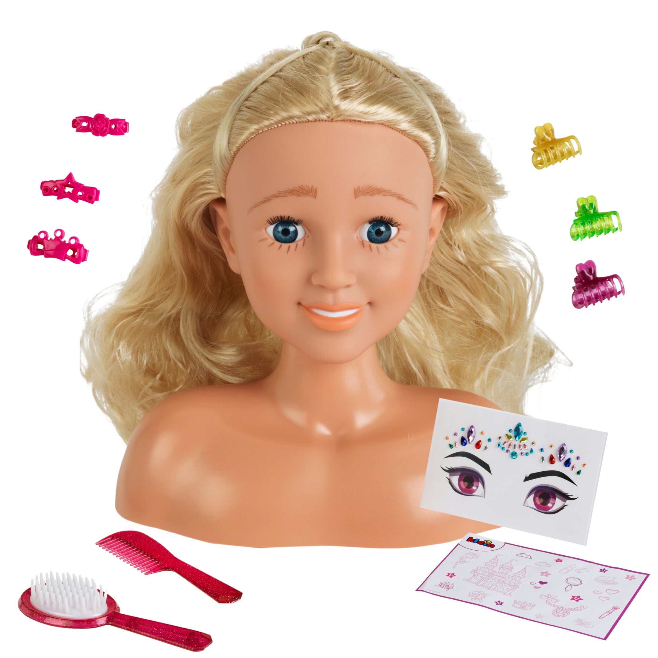 Frisierkopf "Sara" mit Face Gems