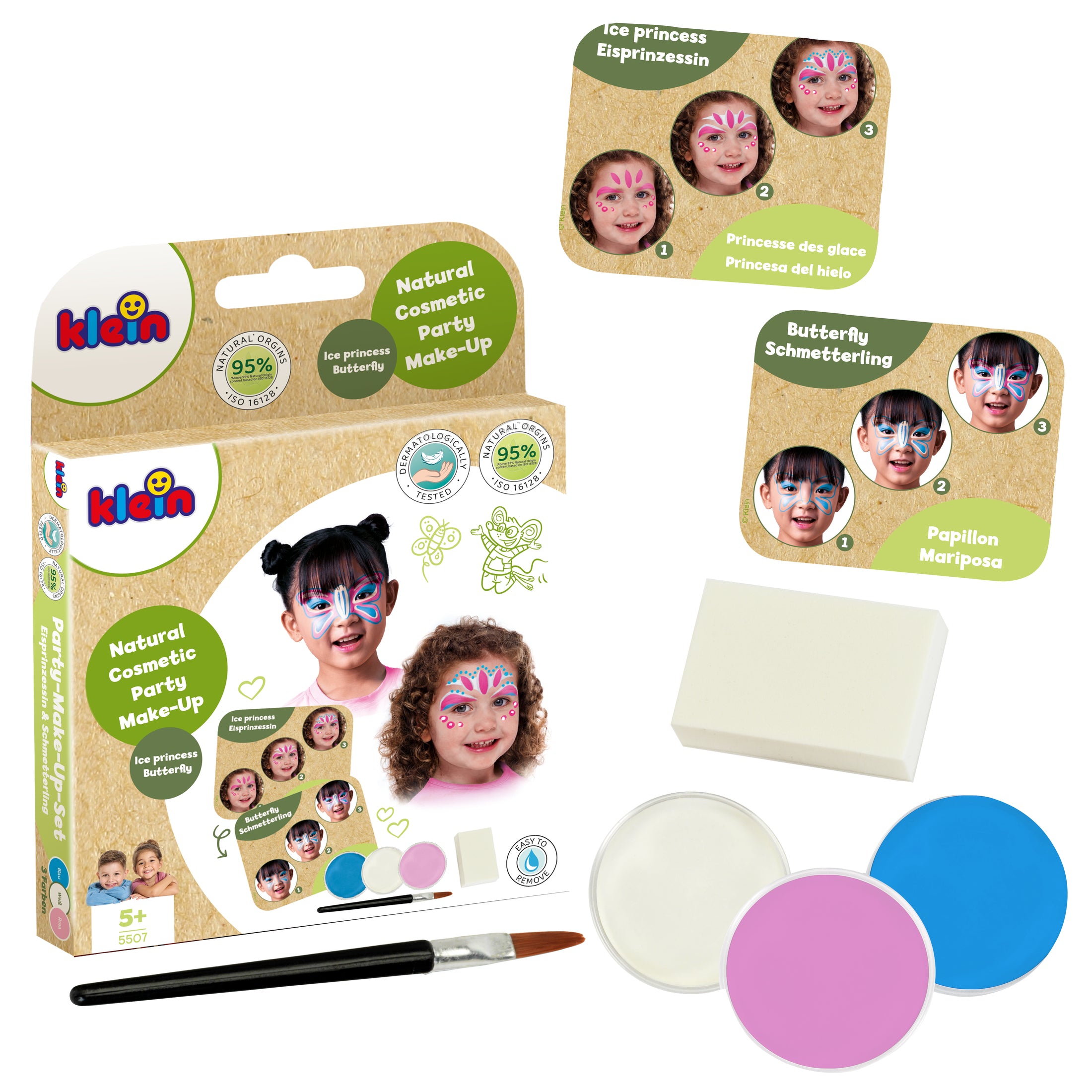 Coffret de maquillage de fête « Princesse des glaces papillon »