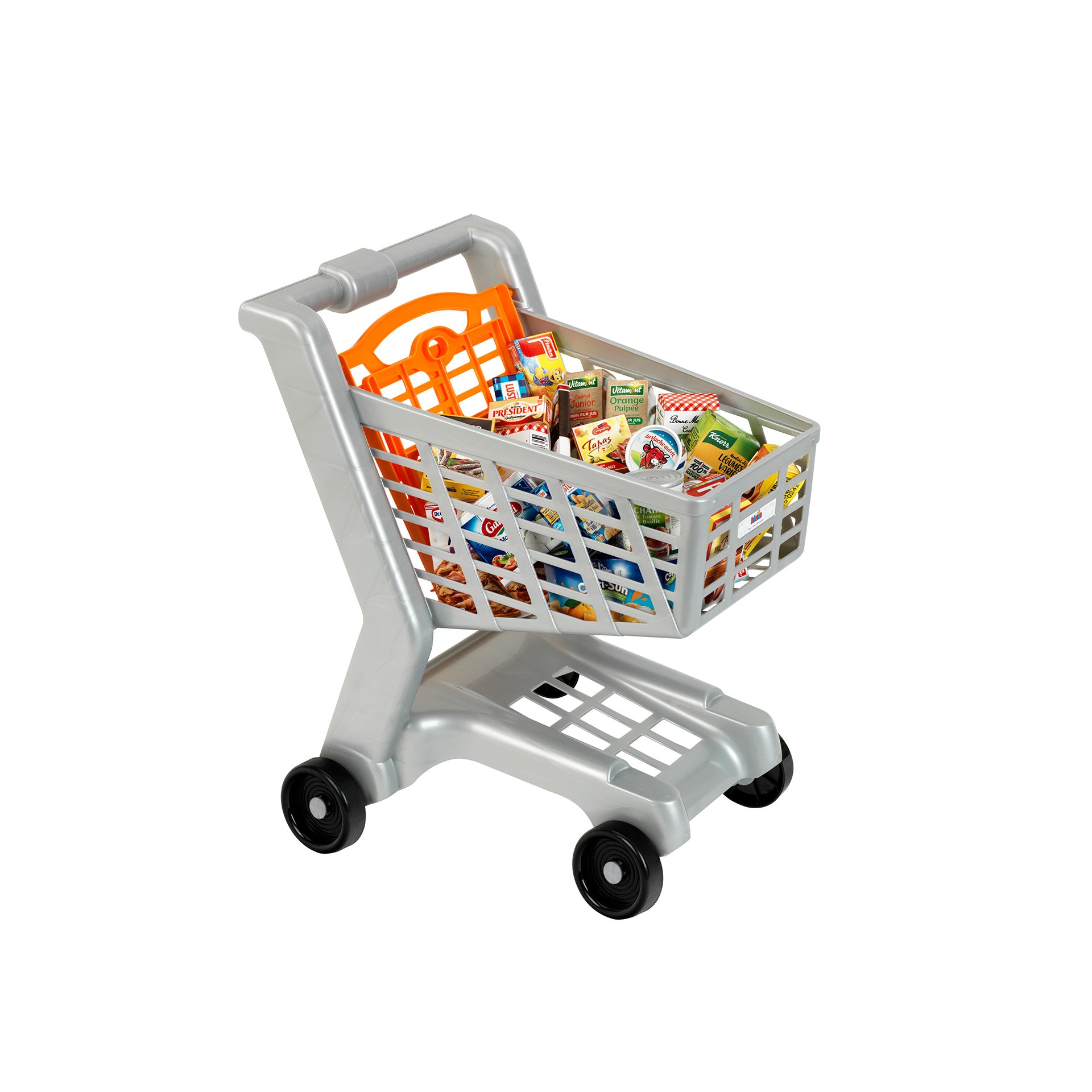 Einkaufswagen gefüllt mit Produkten FR