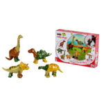 Theo Klein - Magnetic-Dinosaurs-Puzzle, 4 Dinosaurs