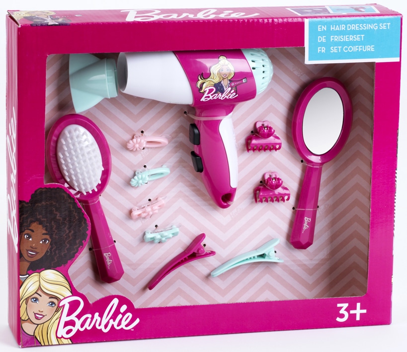 sammentrækning dybde kravle Barbie Hairdressing Set with hairdryer | Klein Toys