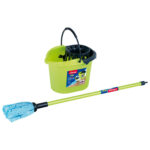 Vileda - Bucket + Wringer + Wipe Mop "Color Line", green